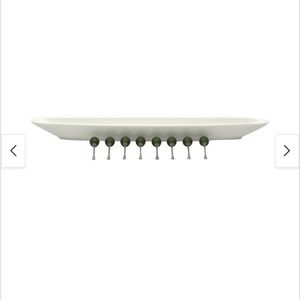 Vanilla Olive Tray w/Forks